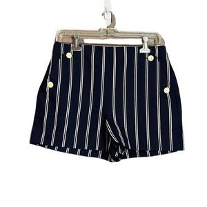 J. Crew Navy and White Striped Women Shorts